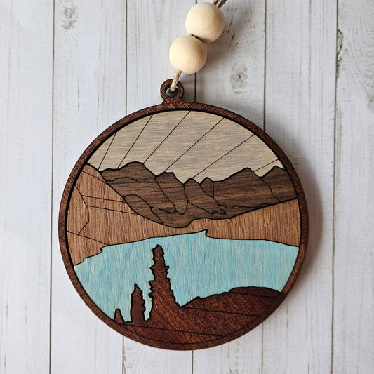 Moraine rustic ornament