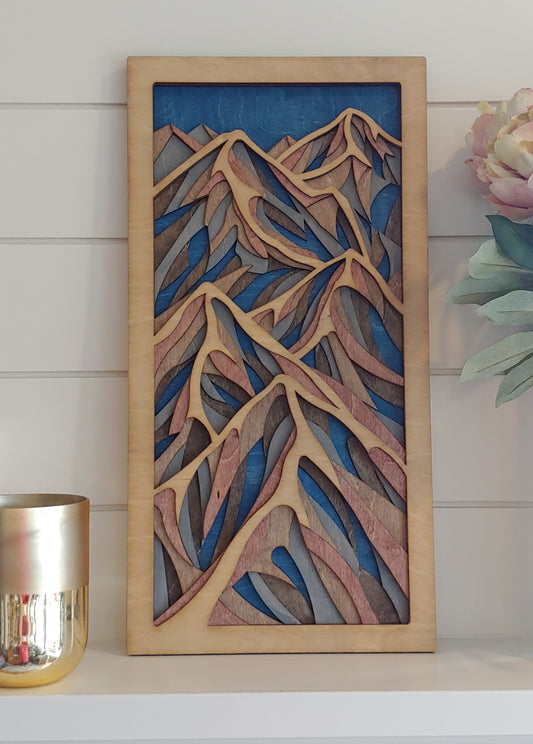 Vertical mountain peak