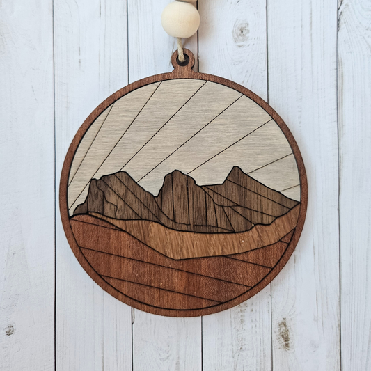 Three Sisters rustic ornament