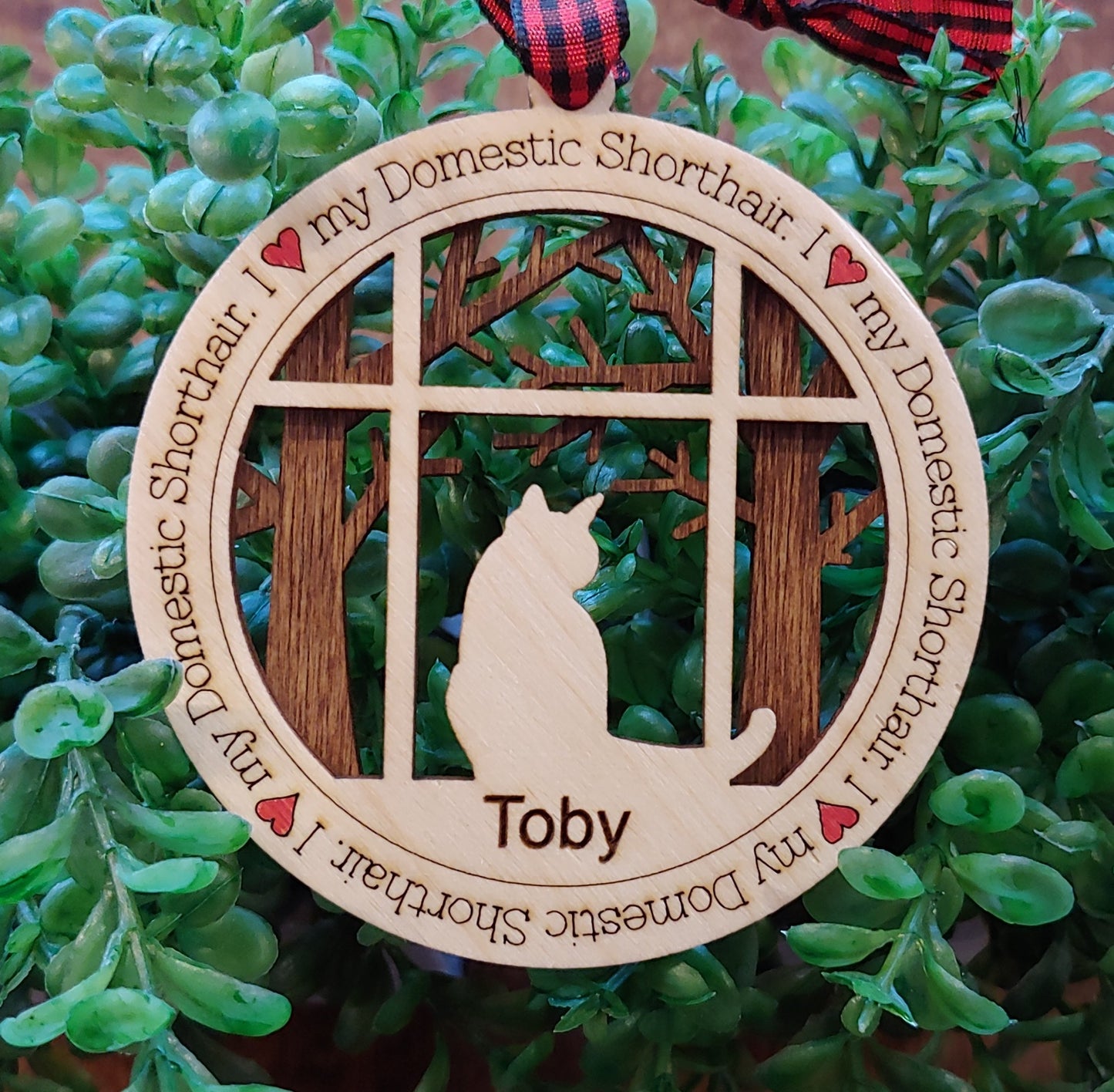 Personalized cat ornaments